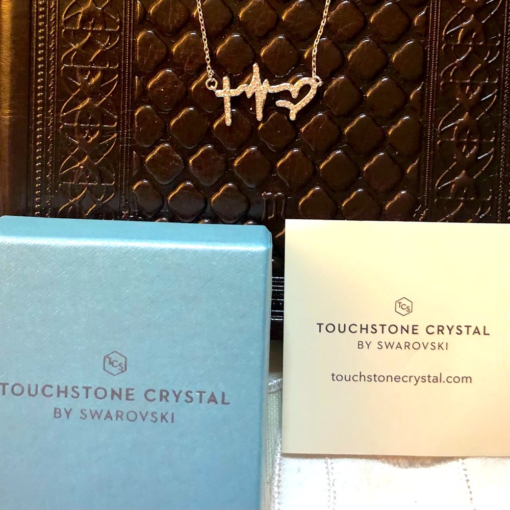 Touchstone Crystal Faith Hope Love Necklace